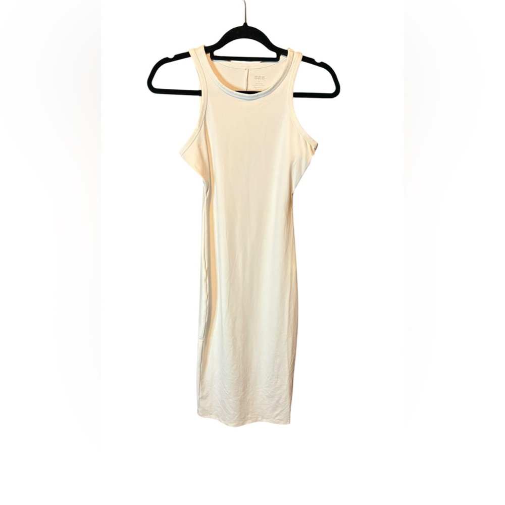 525 America White Bodycon Midi Dress XS NWT Sleeveless Minimalist